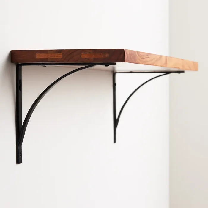 Black Metal Mix & Match Shelf Brackets 2 Pack