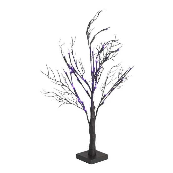 Black Micro LED Battery Operated Spooky Tree Decor