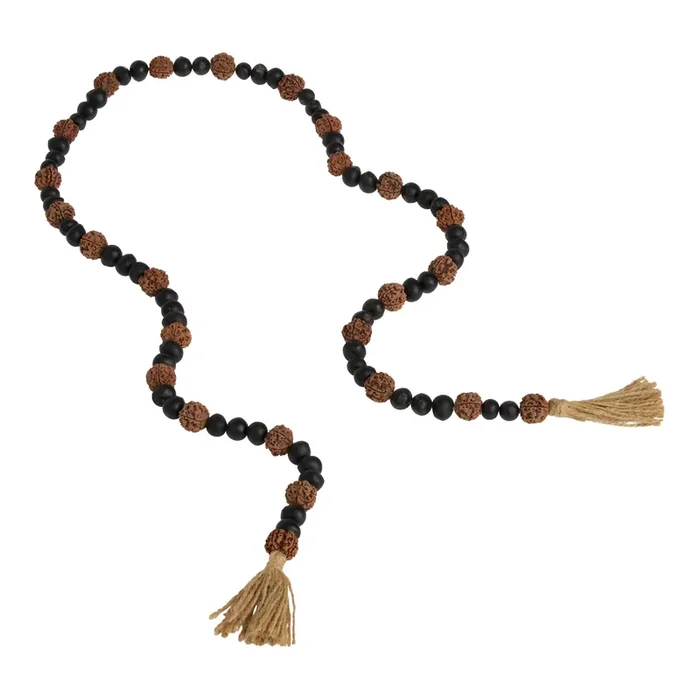 Black Nepalese Rudraksha Mala Meditation Beads