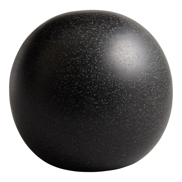 Black Terrazzo Orb Outdoor Decor