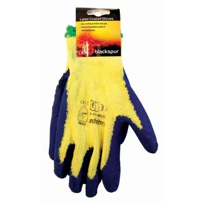 Blackspur Latex Coated Gloves pair