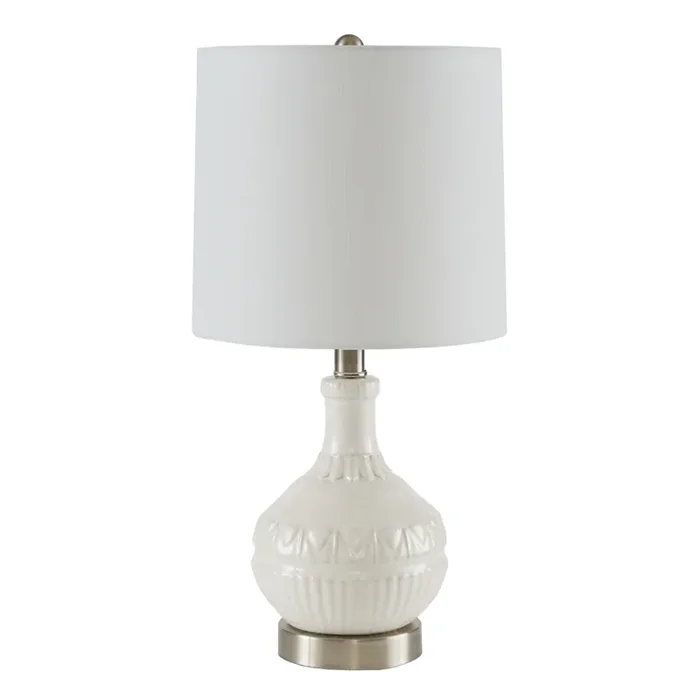 Blake White Ceramic Table Lamp