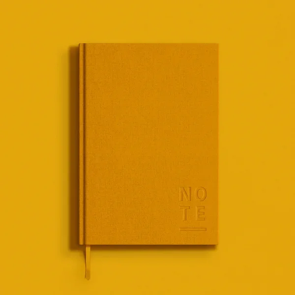 Blank Canvas Yellow A5 Lined Notebook