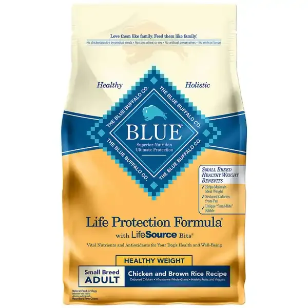 BLUE BUFFALO LIFE PROTECTION FORMULA ADULT CHICKEN AND BROWN RICE DRY DOG FOOD 5 LB.