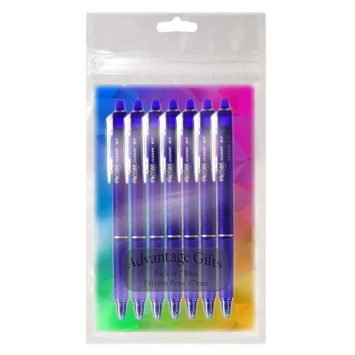 Blue Retractable Pens 7 Pack