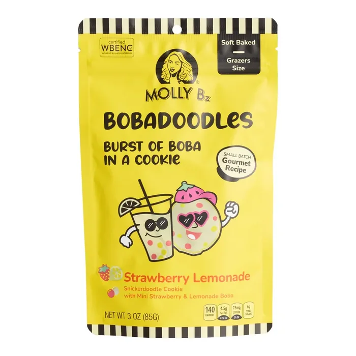 Bobadoodles Mini Strawberry Lemonade Snickerdoodle Cookies