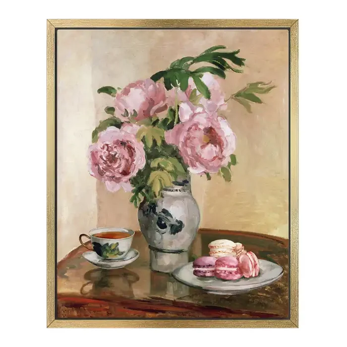 Bouquet of Pink Peonies by Diki Dorr Diep Canvas Wall Art