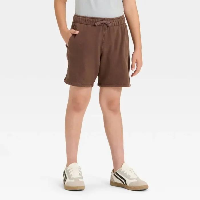 Boys‘ ‘Above the Knee‘ Pull-On Shorts – Cat & Jack™ Dark Brown XS
