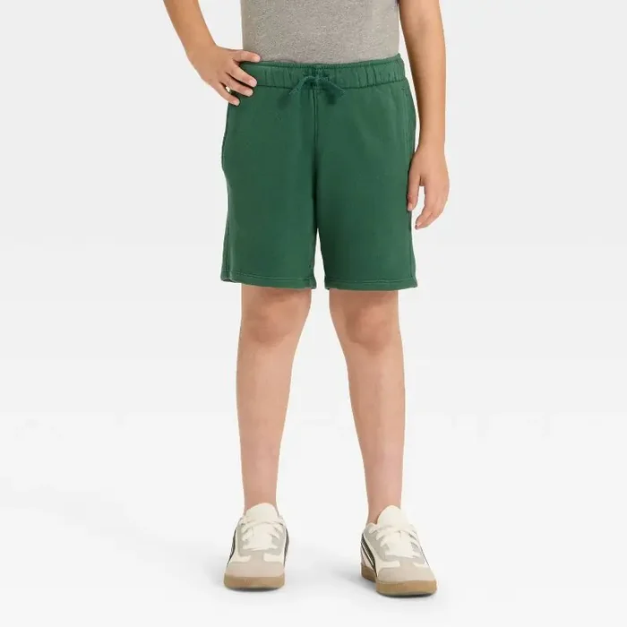 Boys‘ ‘Above the Knee‘ Pull-On Shorts – Cat & Jack™ Dark Green M