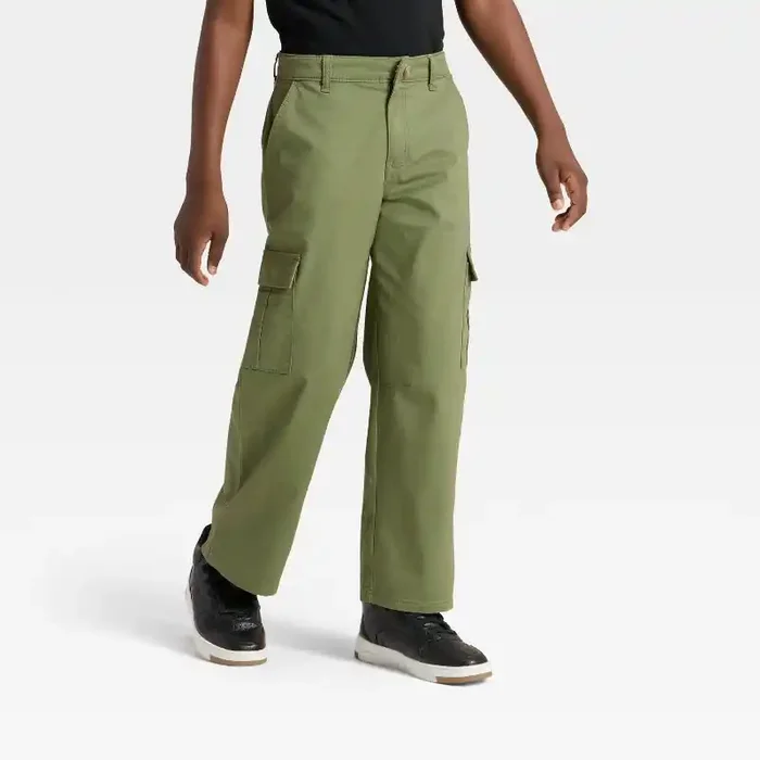 Boys‘ Baggy Cargo Pants – Cat & Jack™ Green 16