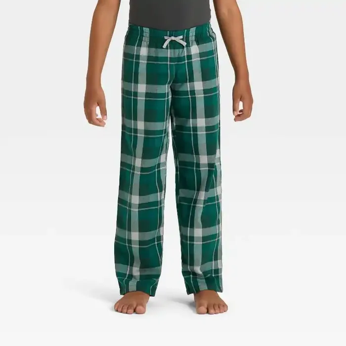 Boys‘ Plaid Pajama Pants – Cat & Jack™ Green S