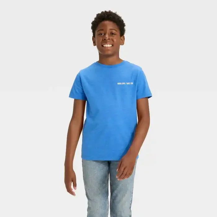 Boys‘ Short Sleeve Gameplay Graphic T-Shirt – Cat & Jack™ Blue S