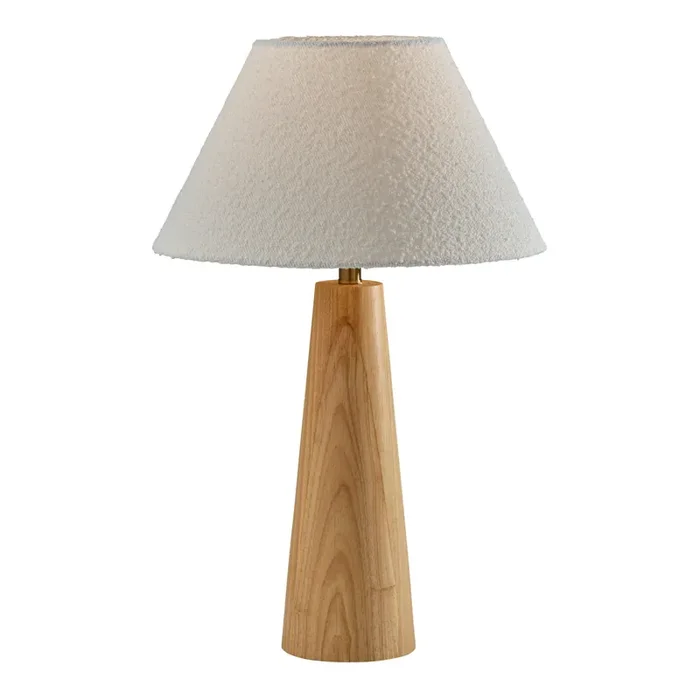 Brandon Natural Wood Tapered Table Lamp