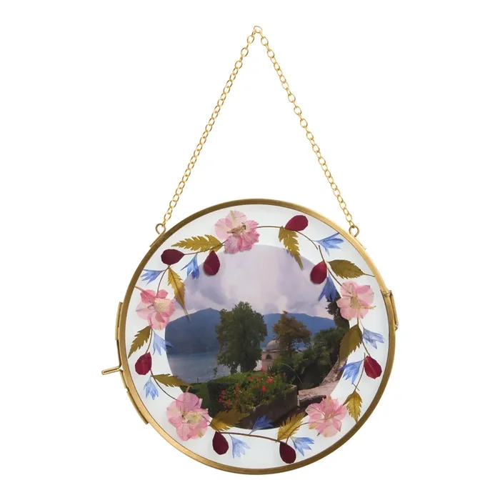 Brass Pressed Floral Wall Frame