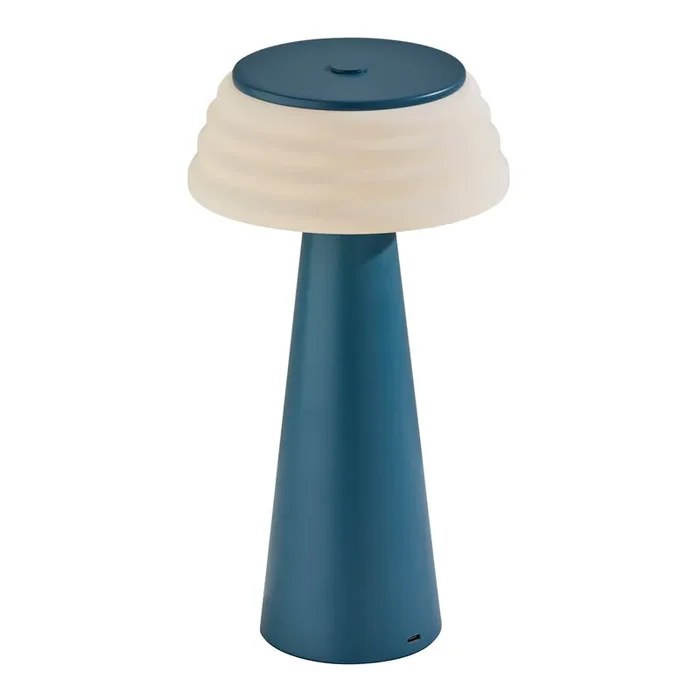 Brewer Modern Wavy Rechargeable LED Table Lamp
