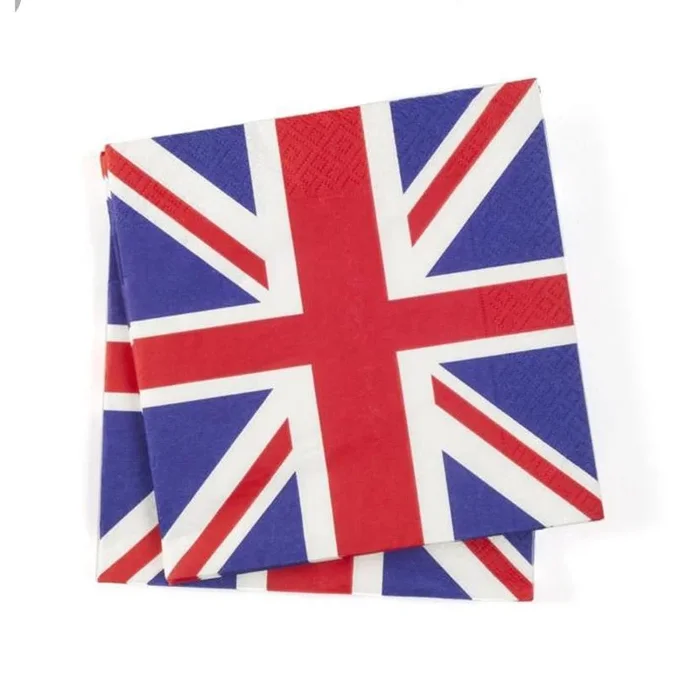 British Flag Napkins 20pk