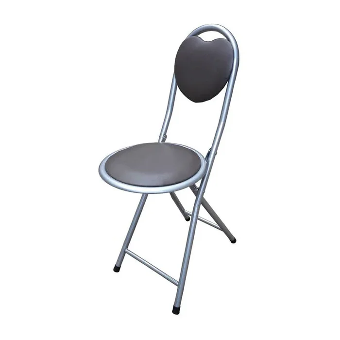Brown Steel Folding Chair
