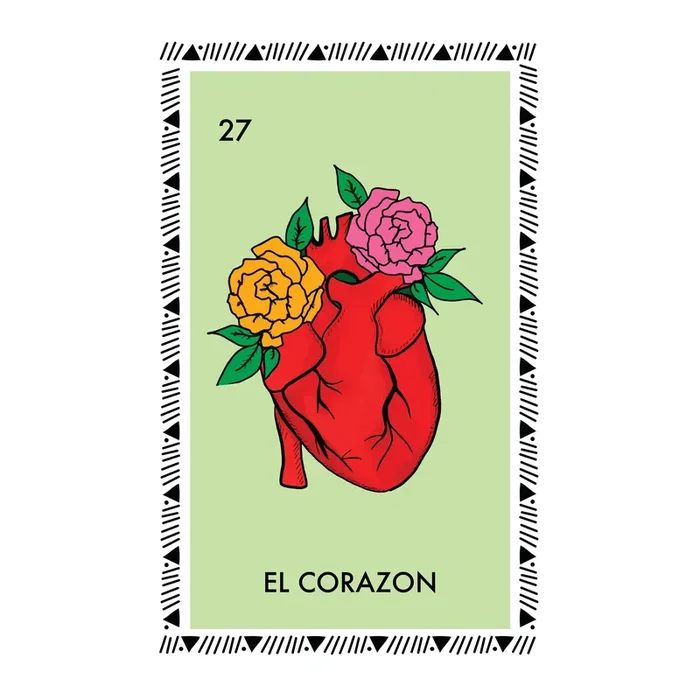 Buen Dia Loteria‘s El Corazon by Aly Aguilar Wall Art Print