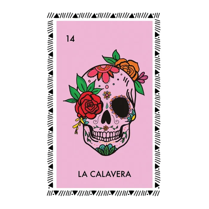 Buen Dia Loteria‘s La Calavera by Aly Aguilar Wall Art Print