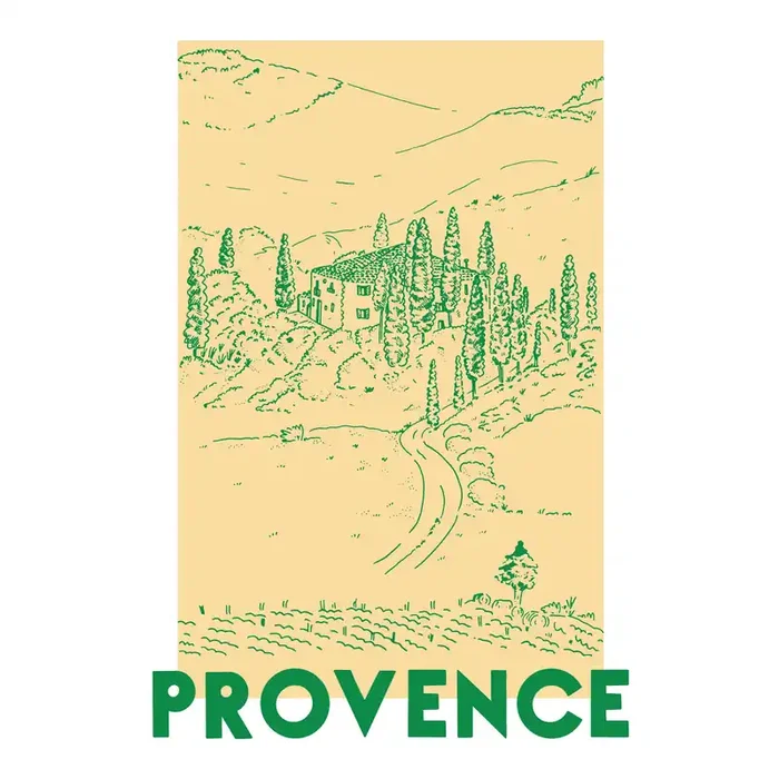 Buen Dia Provence Countryside Wall Art Print