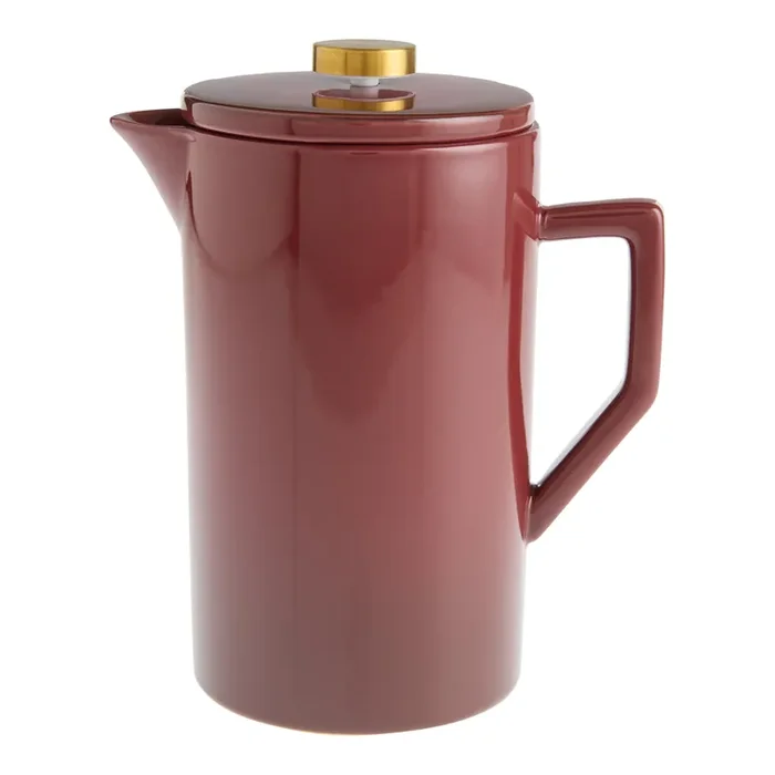 Burgundy Ombre Ceramic French Press