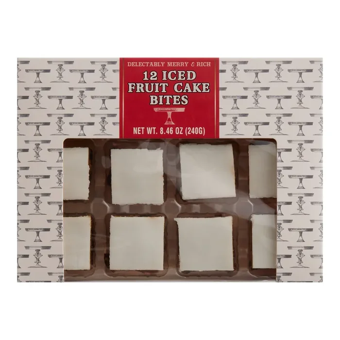Burts Iced Rich Fruitcake Bites 12 Pack