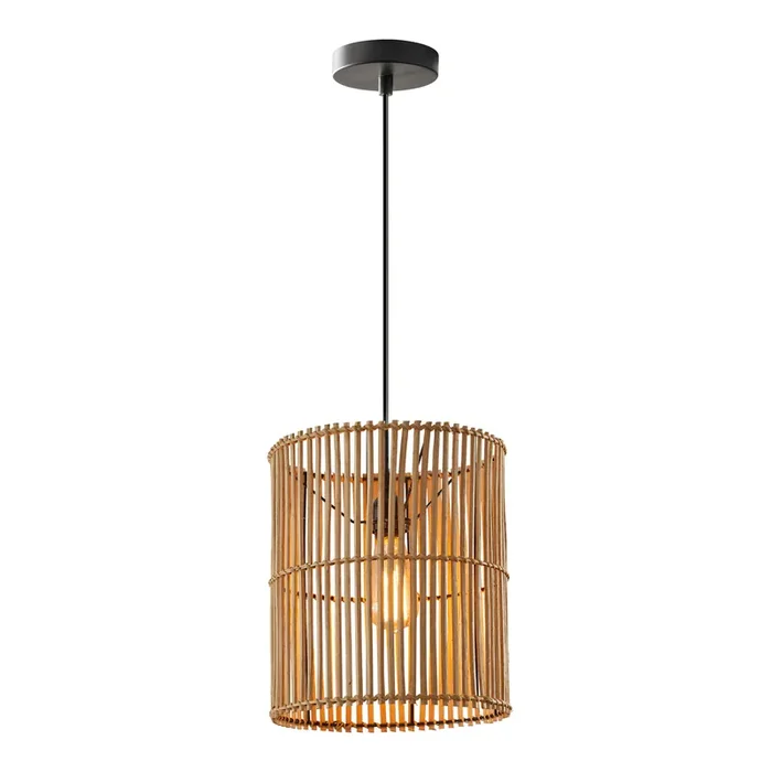 Cabana Natural Rattan Open Weave Pendant Lamp