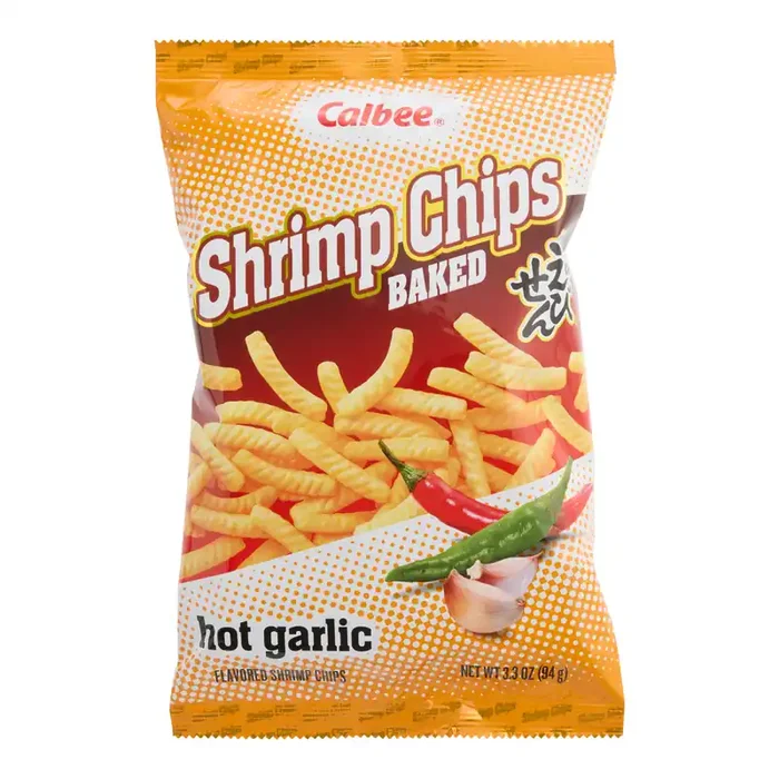 Calbee Hot Garlic Baked Shrimp Chips