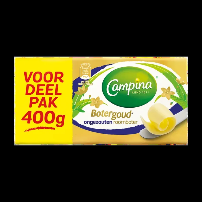 Campina Butter gold unsalted cream butter family pack