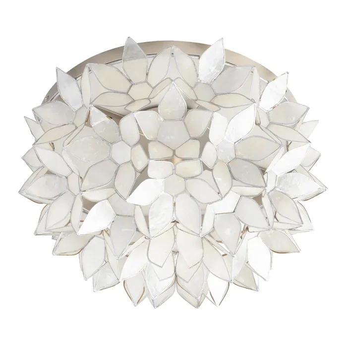 Capiz Petal Flush Mount Ceiling Light