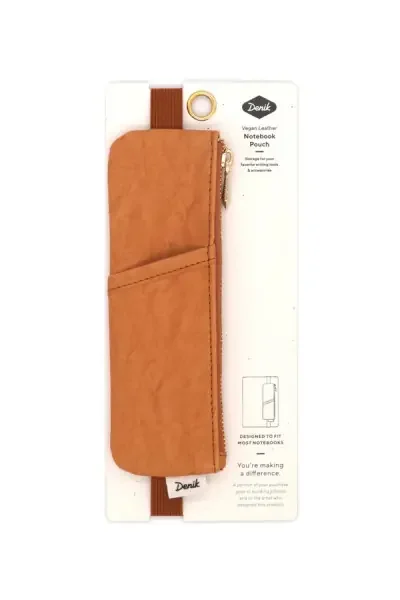 CARAMEL CRINKLE NOTEBOOK POUCH