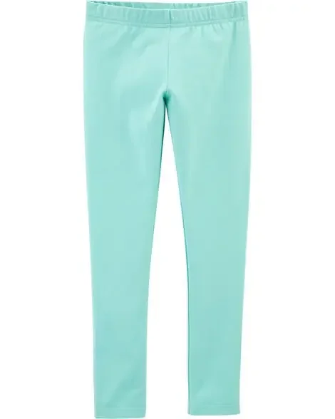 Carters Kid Stretch Leggings Turquoise 6-6X