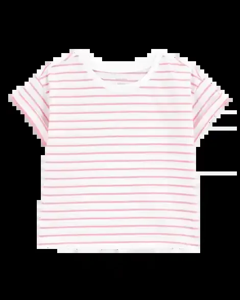 Carters Kid Striped Short-Sleeve Fashion Top Pink S