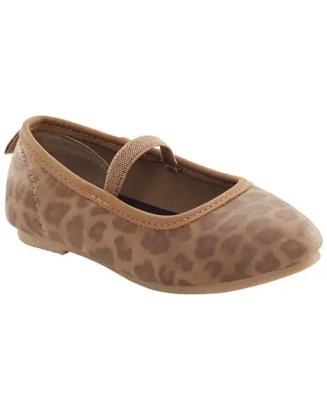 Carters Toddler Leopard Ballet Flats Brown 7