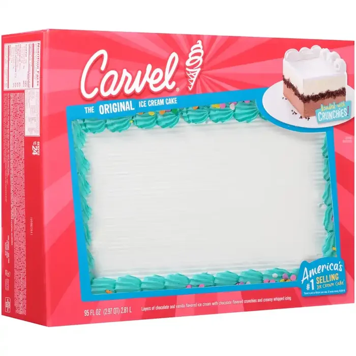 Carvel Sheet Ice Cream Cake, Confetti, 95 fl oz
