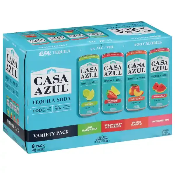Casa Azul Variety Pack Tequila Soda – 8 ct