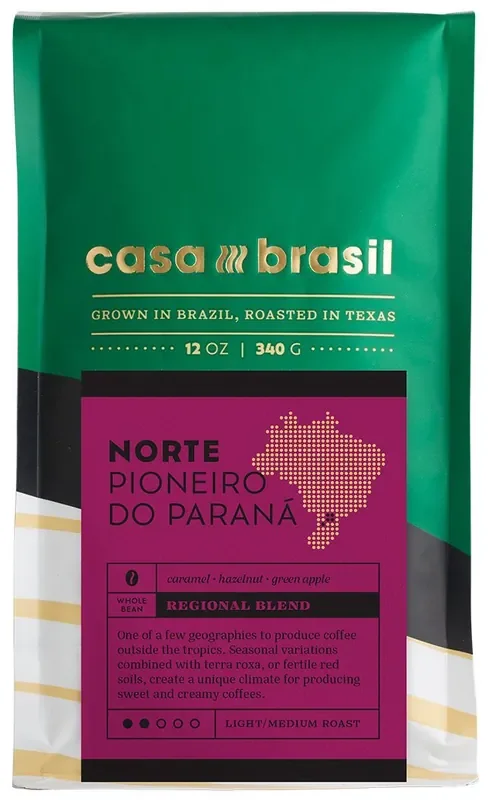 Casa Brasil Norte Pioneiro Do Paraná Whole Bean Coffee
