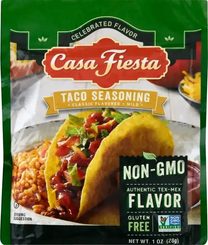 Casa Fiesta Taco Seasoning, Classic Flavored, Mild
