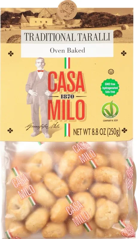 Casa Milo Taralli, Traditional, Oven Baked – 8.8 oz