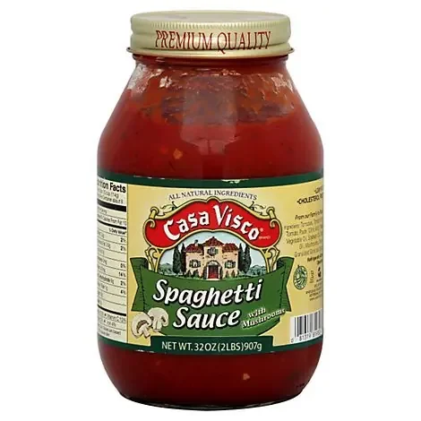 Casa Visco Carmellas Homestyle Sauce Spaghetti With Mushroom – 32 Oz