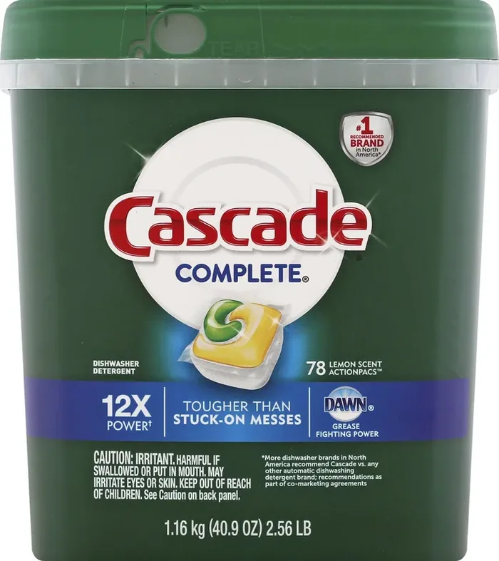 Cascade ActionPacs Dishwasher Detergent, Lemon