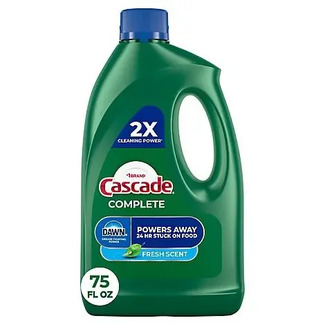 Cascade Complete Dishwasher Detergent Gel With Dawn Fresh Scent – 75 Oz