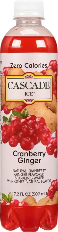 Cascade Ice Cranberry Ginger Sparkling Water – 17.20 fl oz