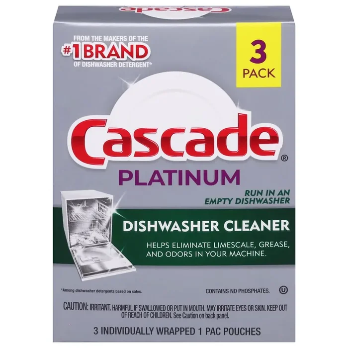 Cascade Platinum Dishwasher Cleaner 3 ea