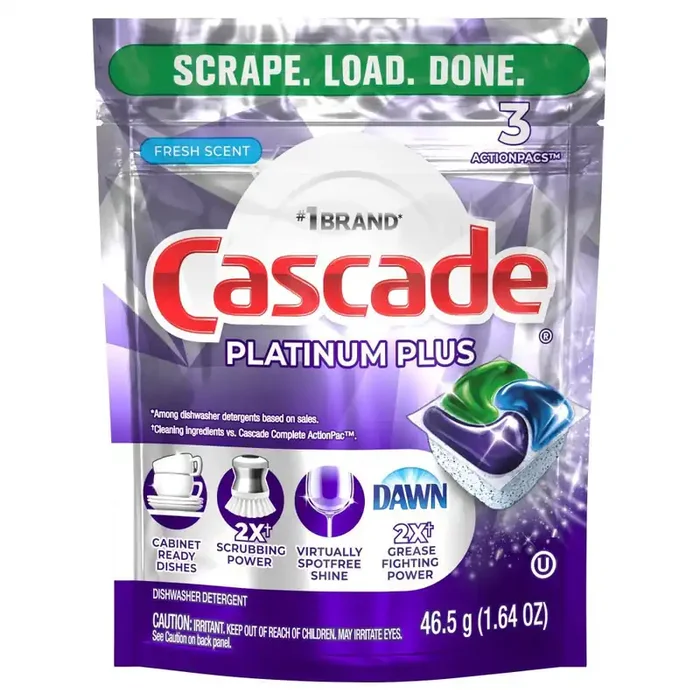 Cascade Platinum Plus Actionpacs Dishwasher Detergent Pods