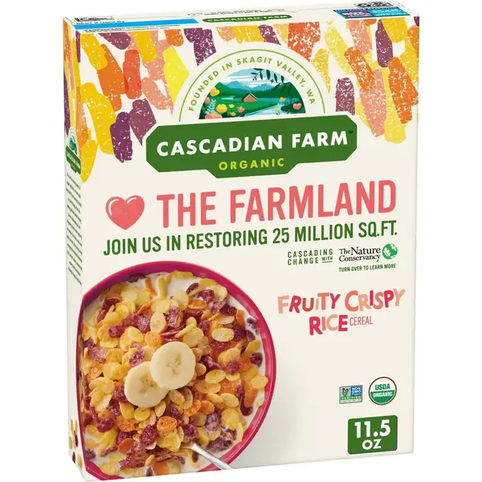 Cascadian Farm Fruity Crispy Rice Cereal – 11.5oz