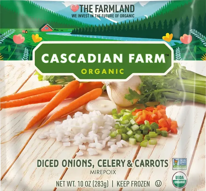 Cascadian Farm Organic Frozen Mirepoix (Onions, Celery, Carrots), 10 oz