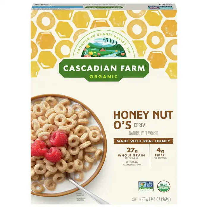 Cascadian Farm Organic Honey Nut O‘s Cereal