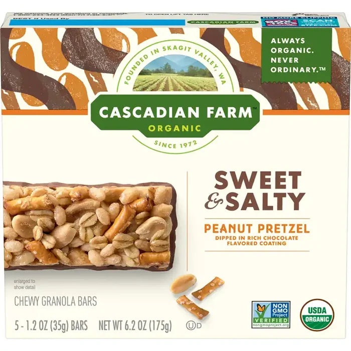 Cascadian Farm Organic Sweet & Salty Peanut Pretzel Chewy Granola Bars