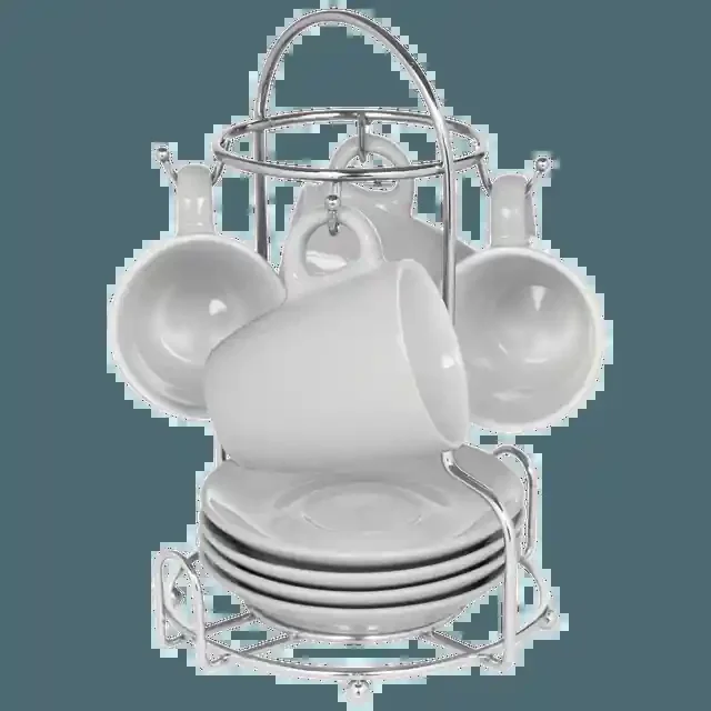 Casita Coffee Set Ceramic 12 Pieces Gift Boxed Cuban Flag